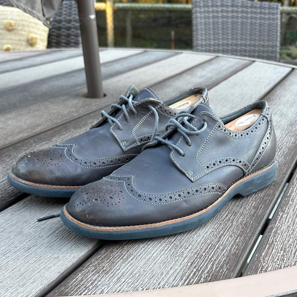 Men's Sperry Top-Sider Gold Cup Gray Wingtip Brogue Oxfords size 11.5